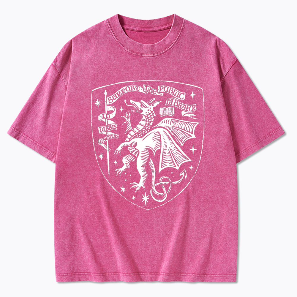 Support the Public Library Washed T-Shirt