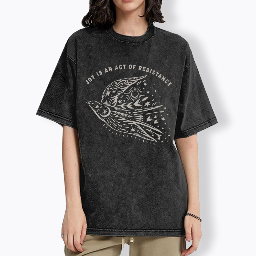 Joy is an Act of Resistance Washed T-Shirt