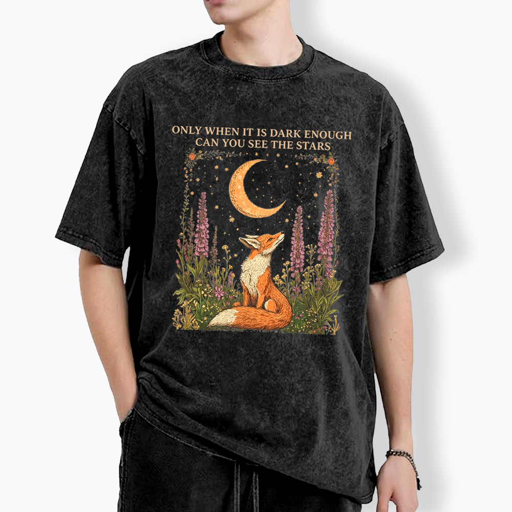 Only When It's Dark Enough Can We See The Stars Human Rights Washed T-Shirt