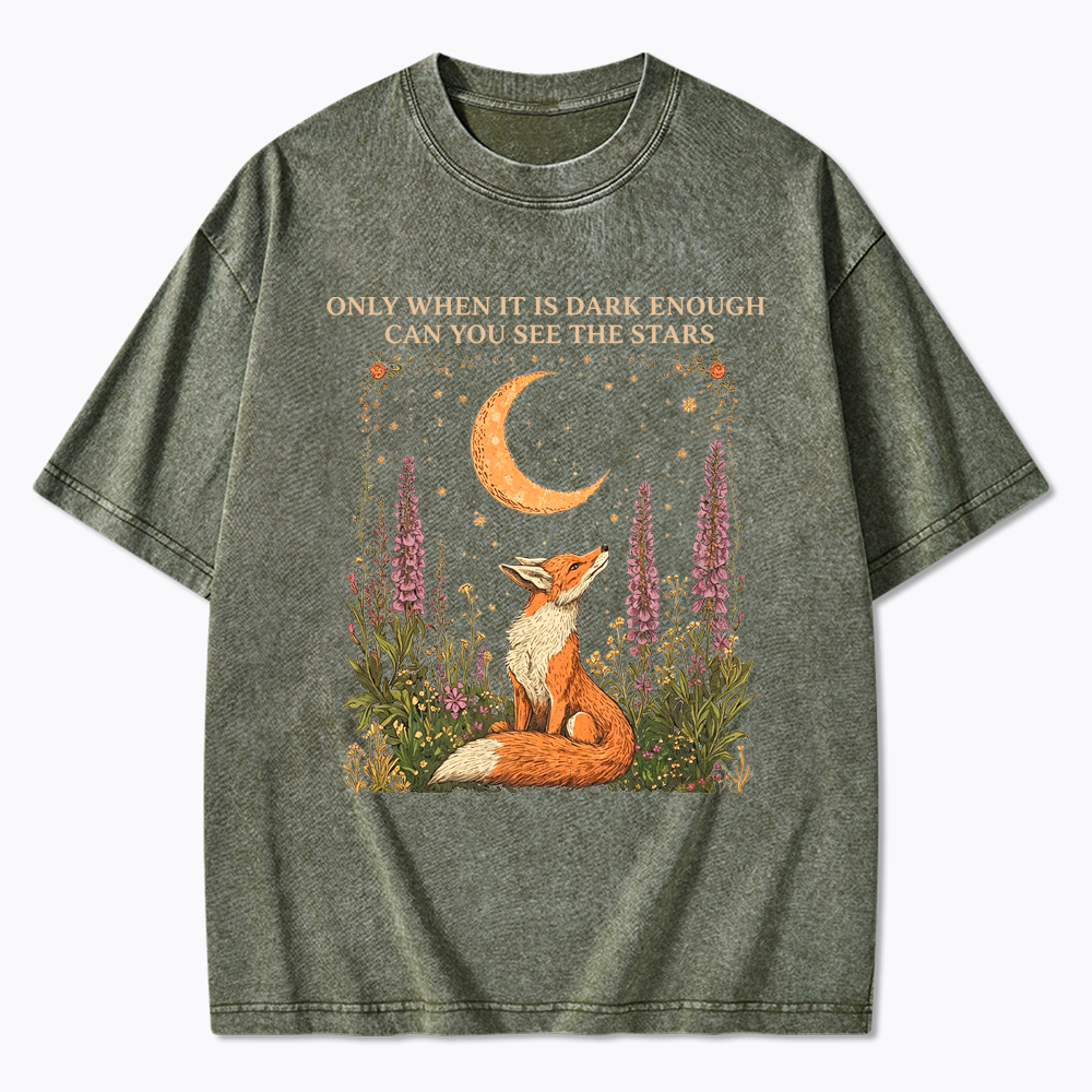 Only When It's Dark Enough Can We See The Stars Human Rights Washed T-Shirt