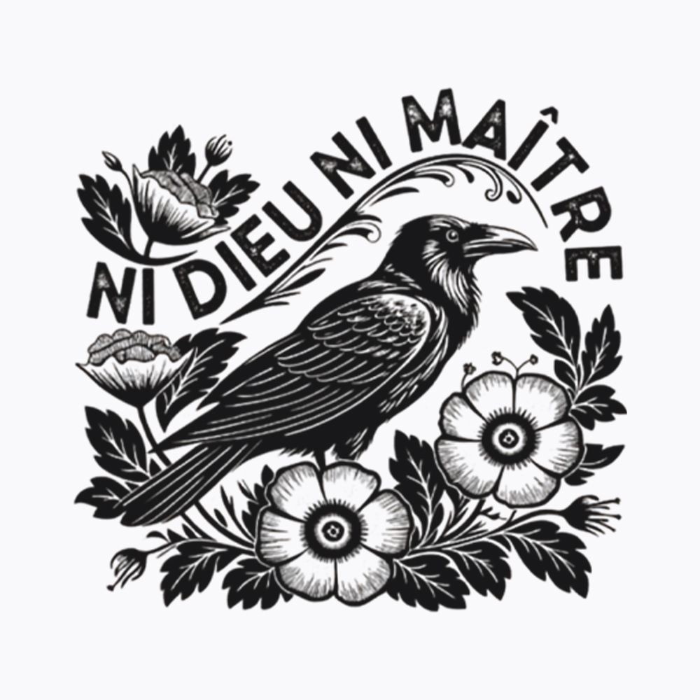 Crow Ni Dieu Ni Maître Washed T-Shirt