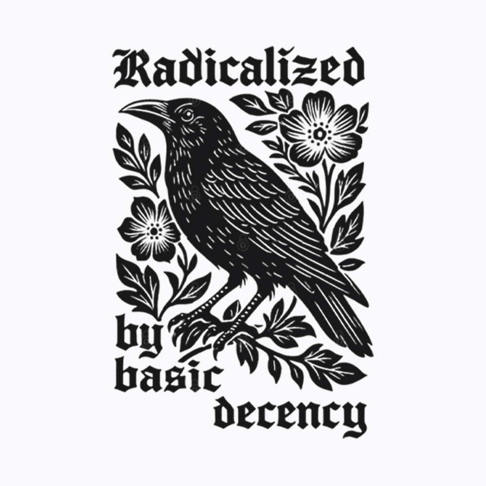 Radicalized By Basic Decency Washed T-Shirt
