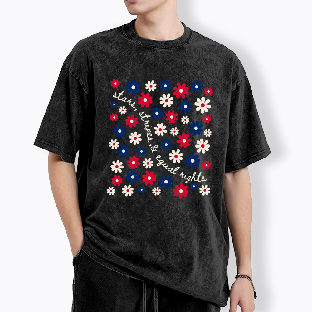 Stars Stripe & Equal Rights Washed T-Shirt