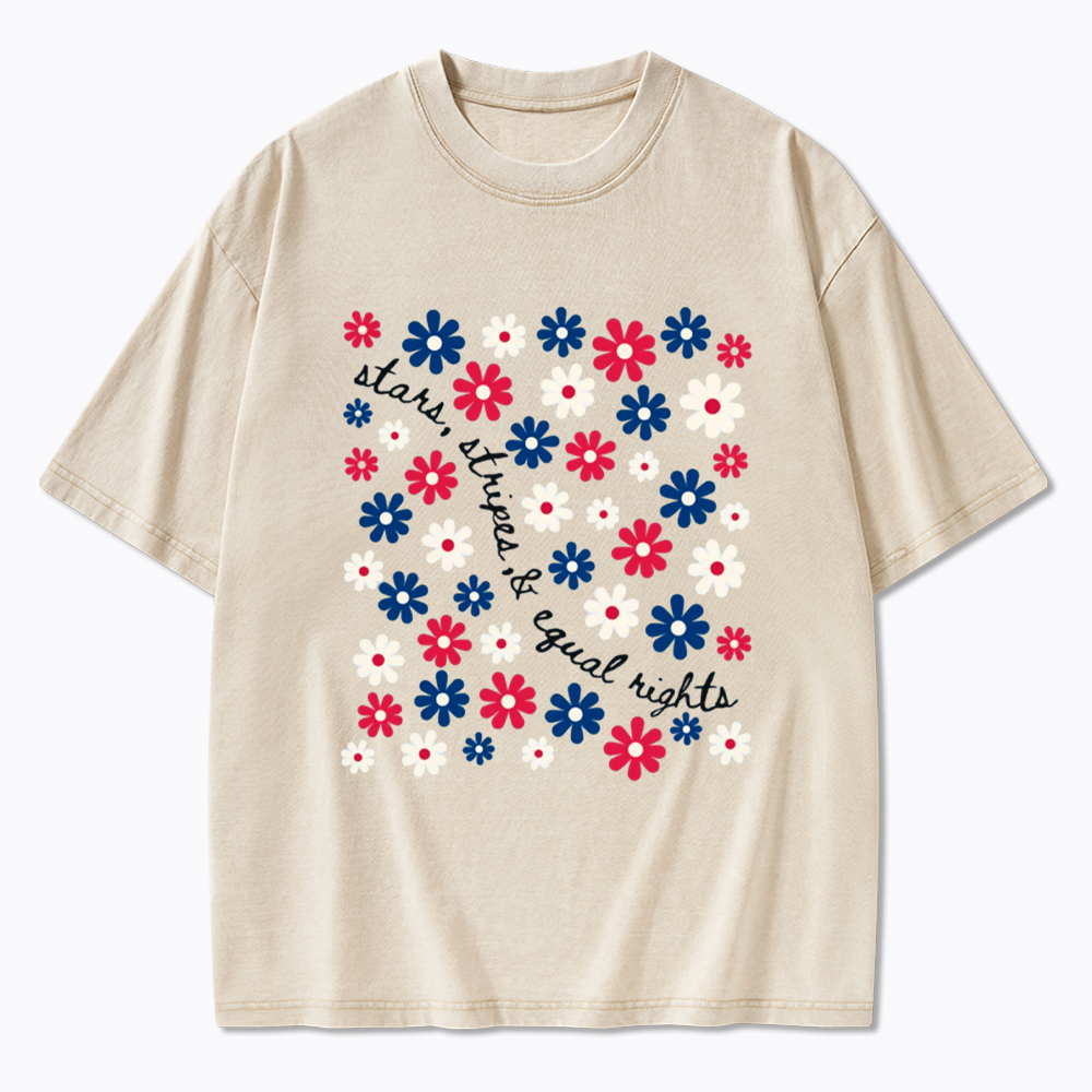 Stars Stripe & Equal Rights Washed T-Shirt