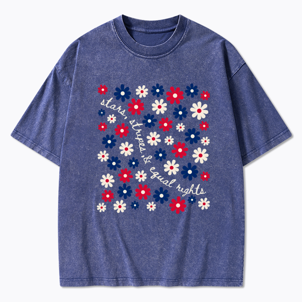 Stars Stripe & Equal Rights Washed T-Shirt