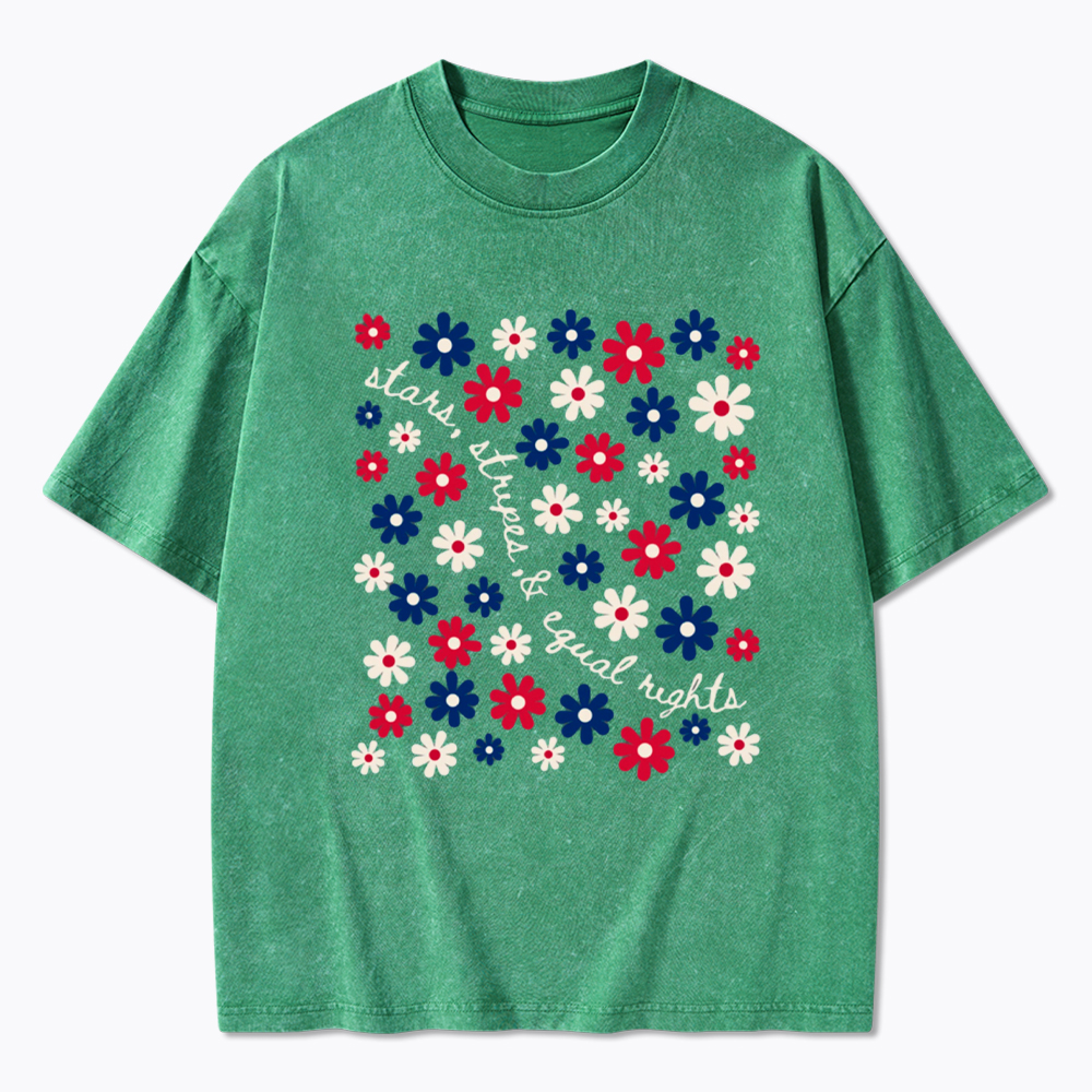 Stars Stripe & Equal Rights Washed T-Shirt