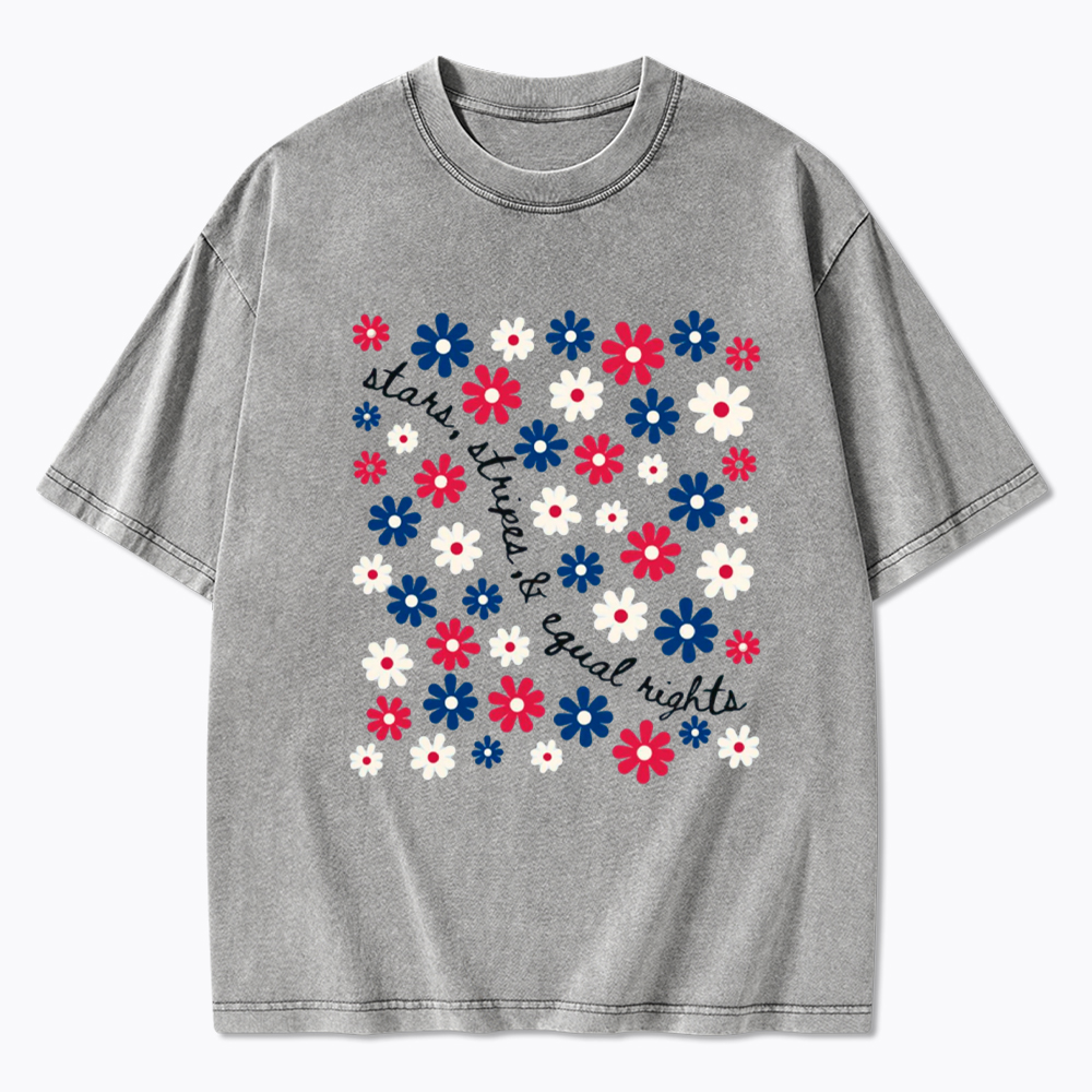 Stars Stripe & Equal Rights Washed T-Shirt