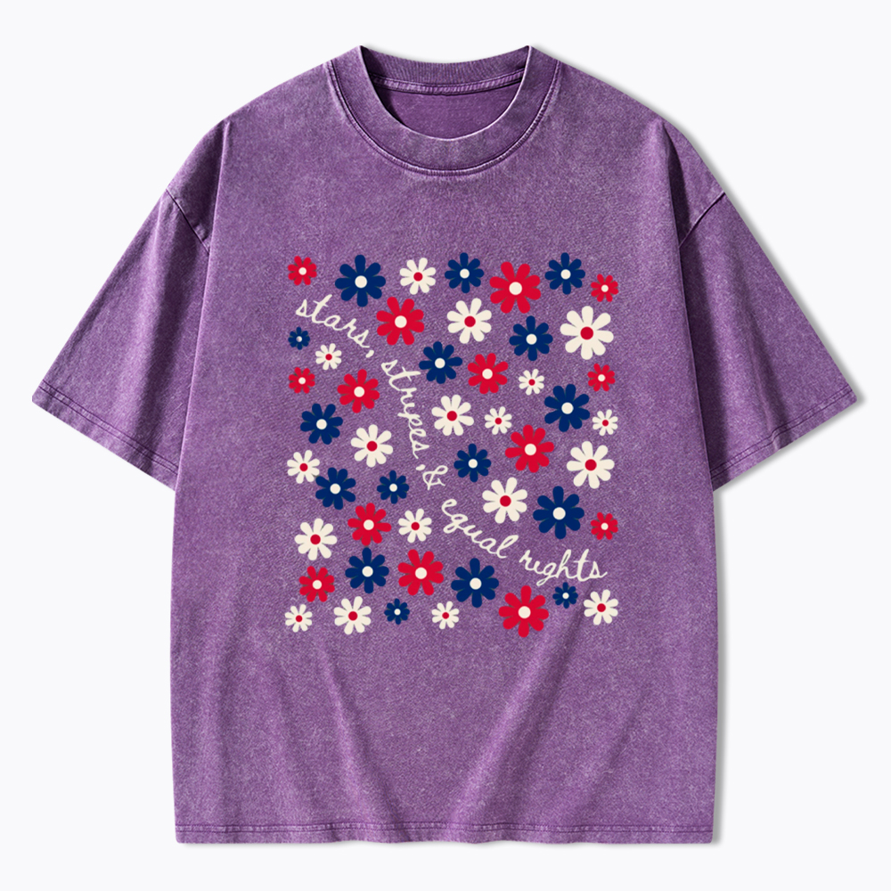 Stars Stripe & Equal Rights Washed T-Shirt