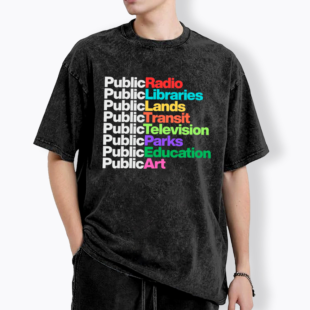 Public Libraries Washed T-Shirt