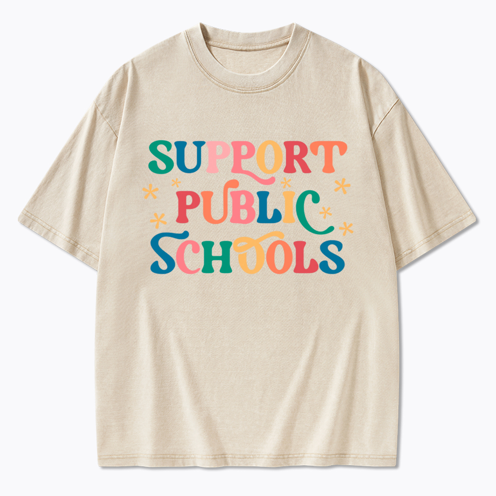 Support Public School Washed T-Shirt