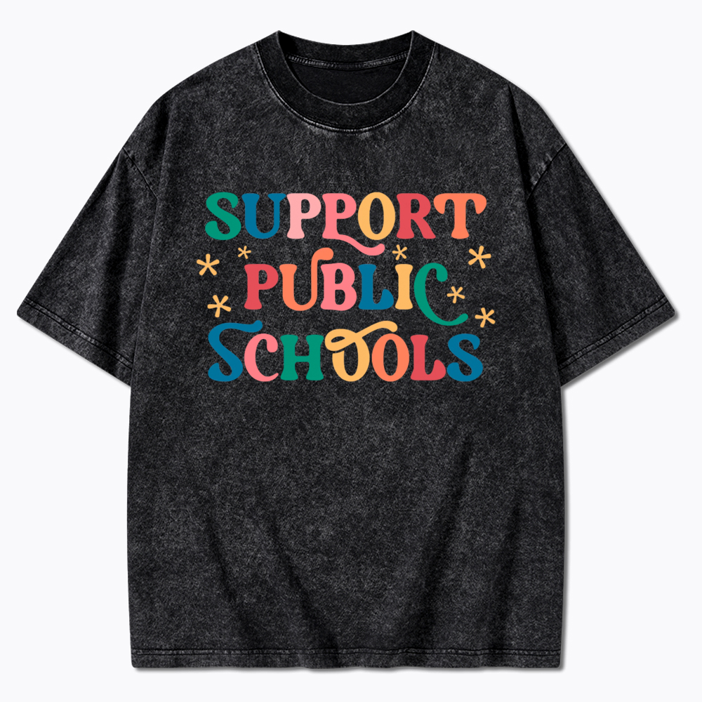 Support Public School Washed T-Shirt