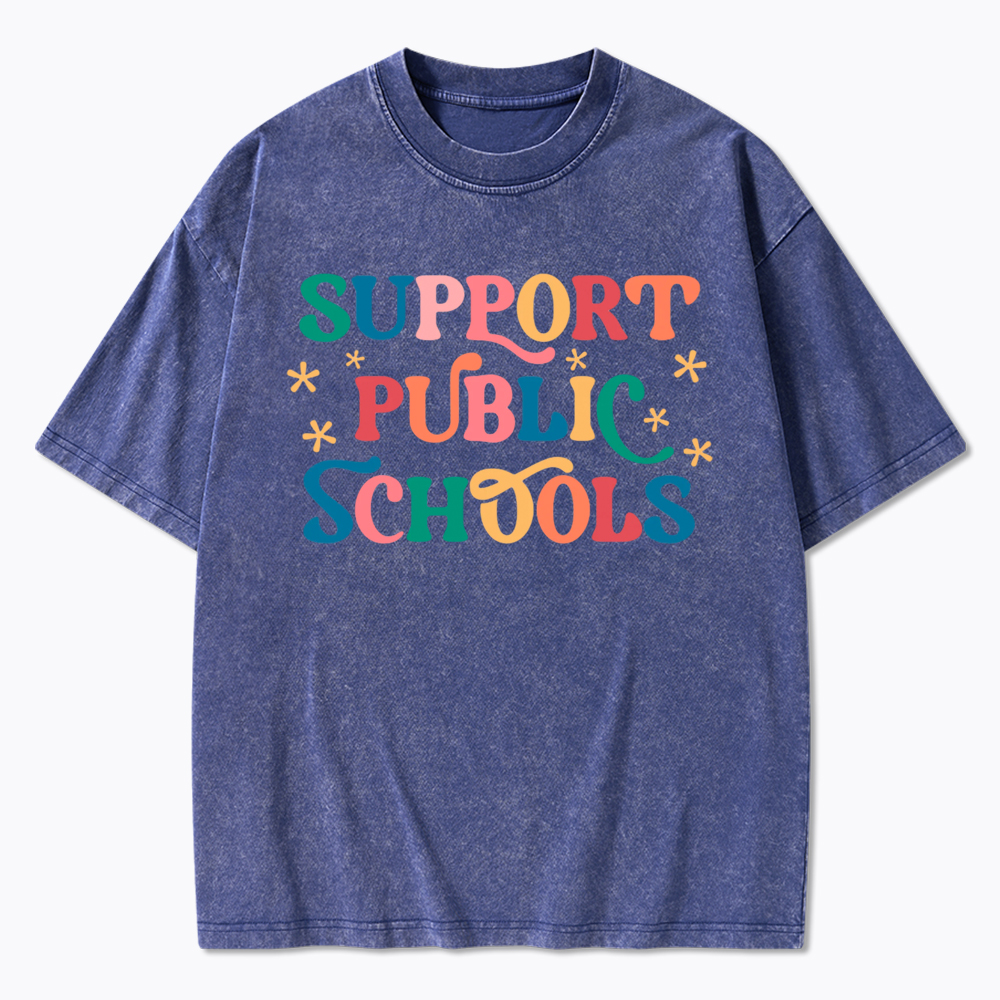 Support Public School Washed T-Shirt