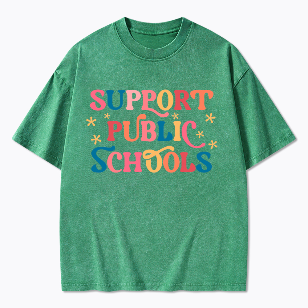 Support Public School Washed T-Shirt