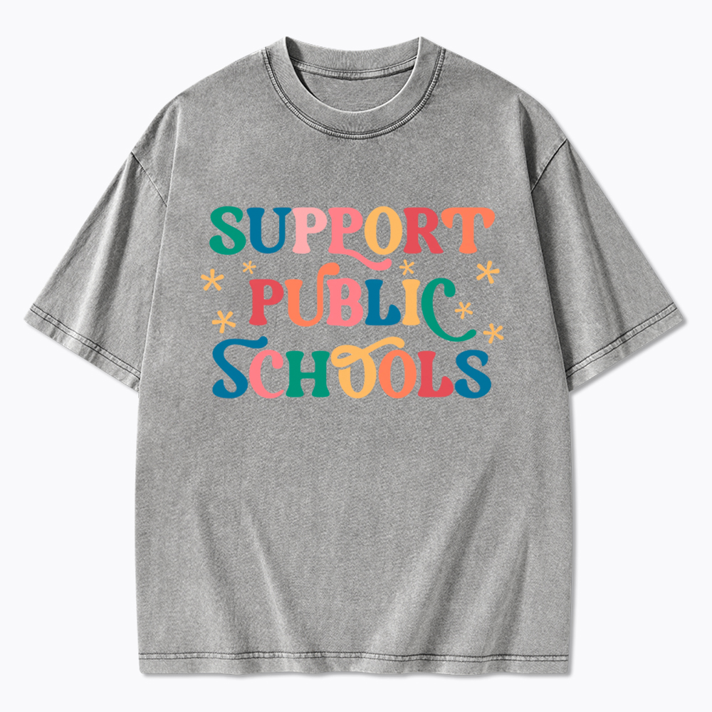 Support Public School Washed T-Shirt