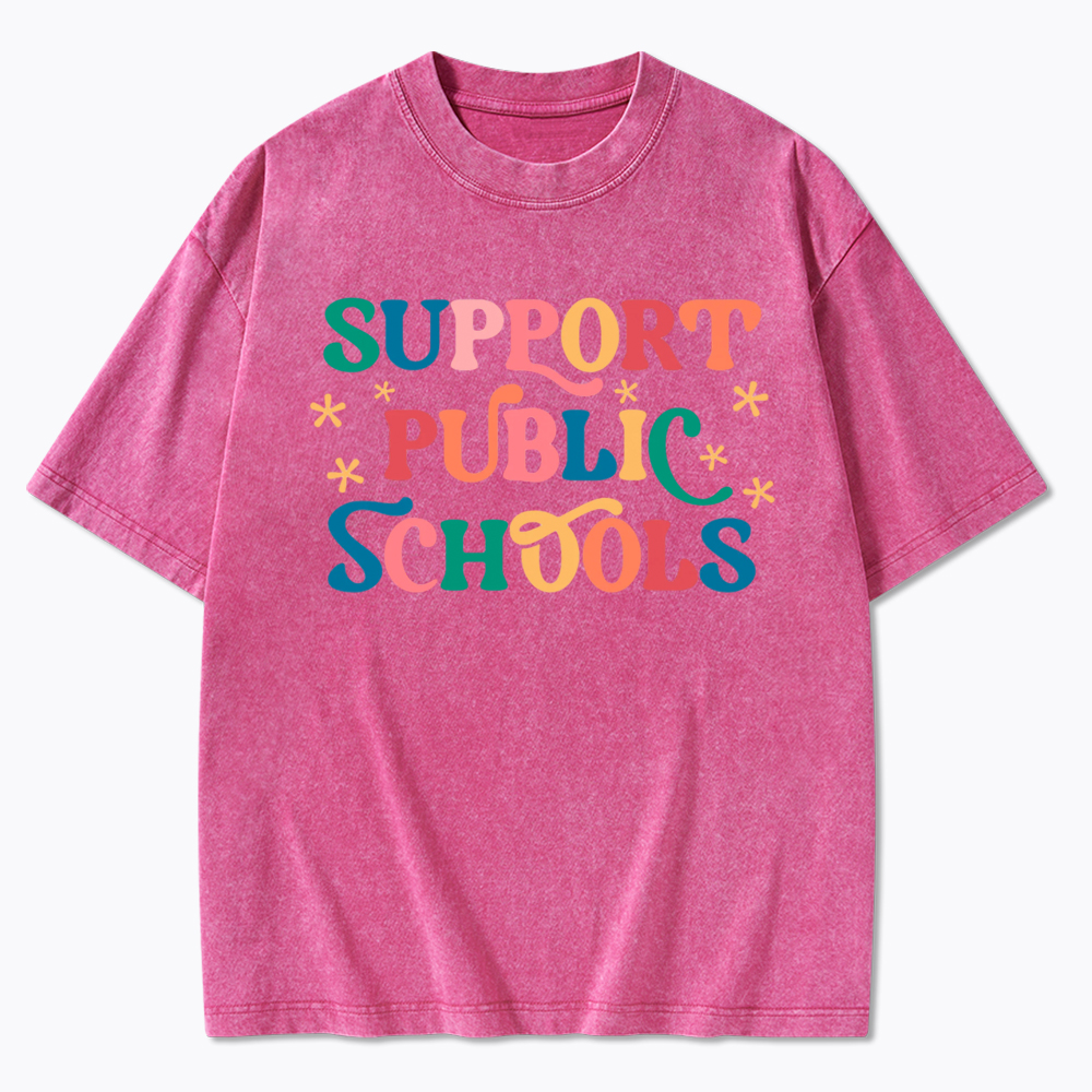 Support Public School Washed T-Shirt