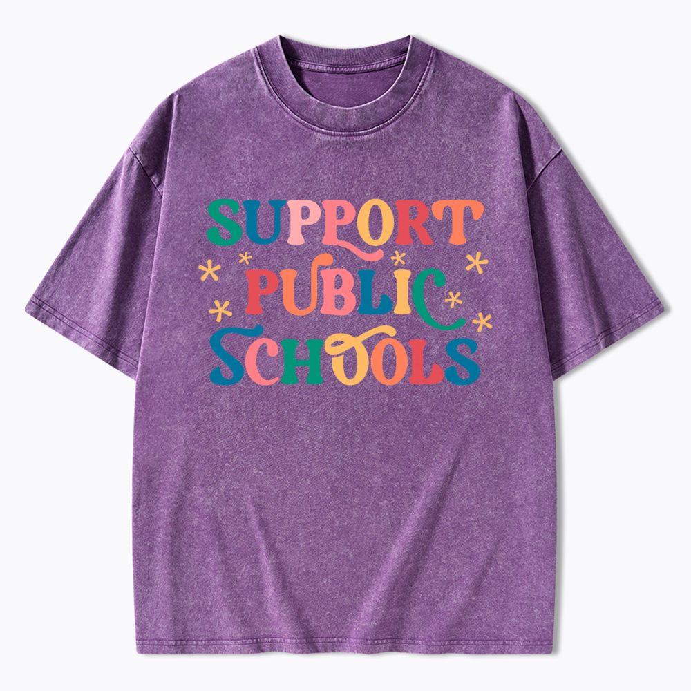 Support Public School Washed T-Shirt