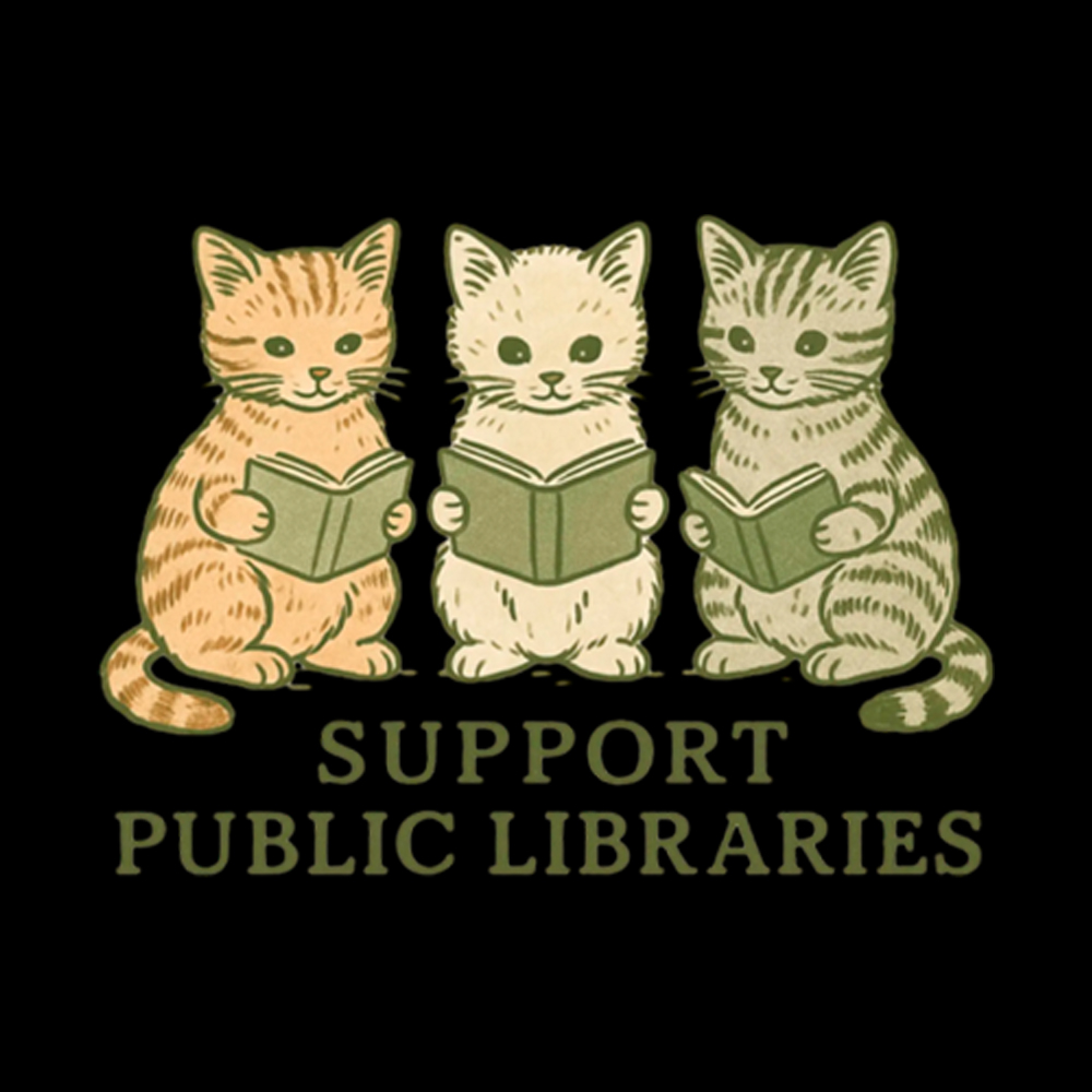 Support Public Libraries Washed T-Shirt