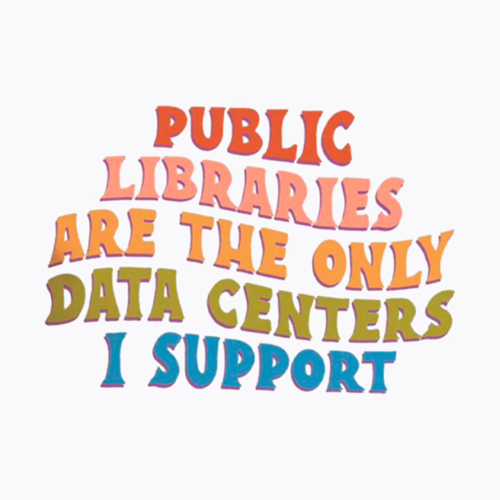 Public Libraries are the only Data Centers Washed T-Shirt