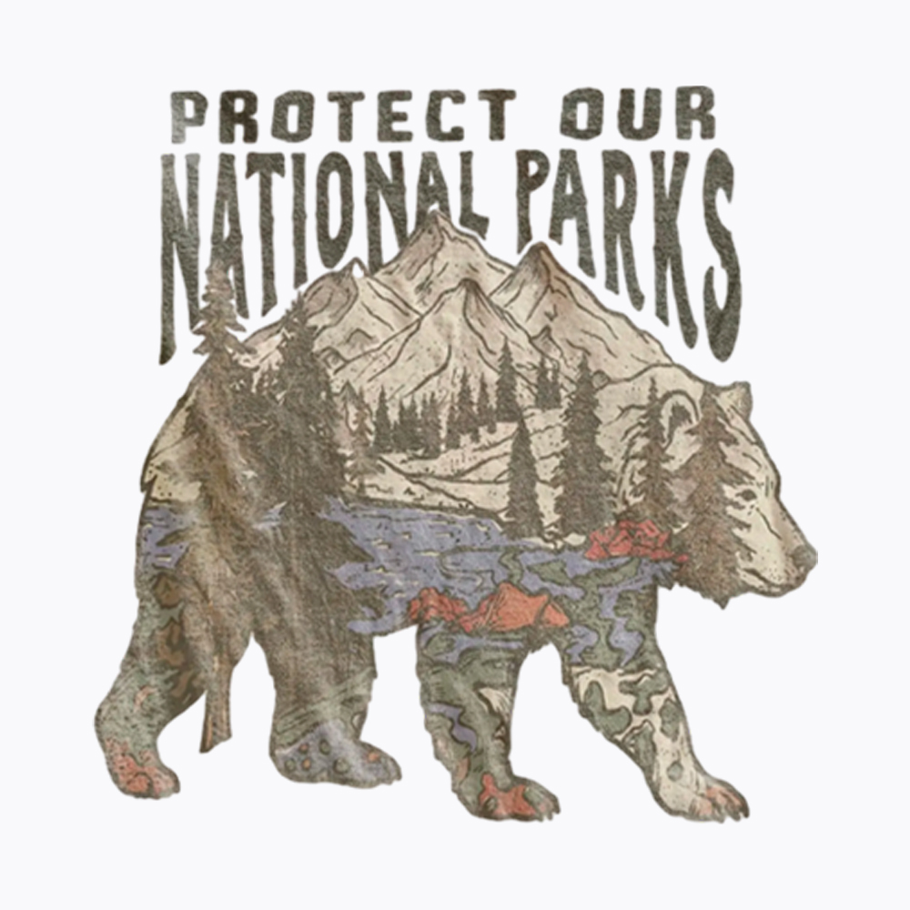 National Parks Bear Washed T-Shirt