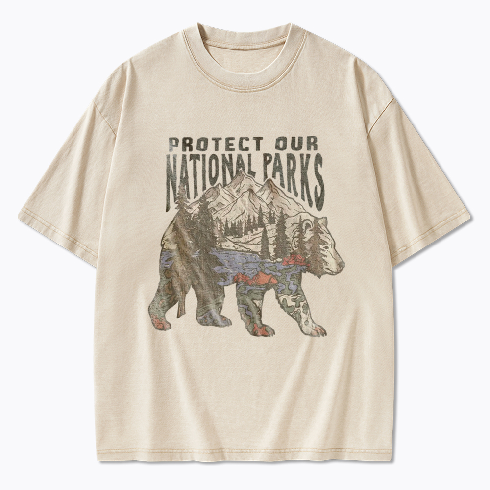 National Parks Bear Washed T-Shirt