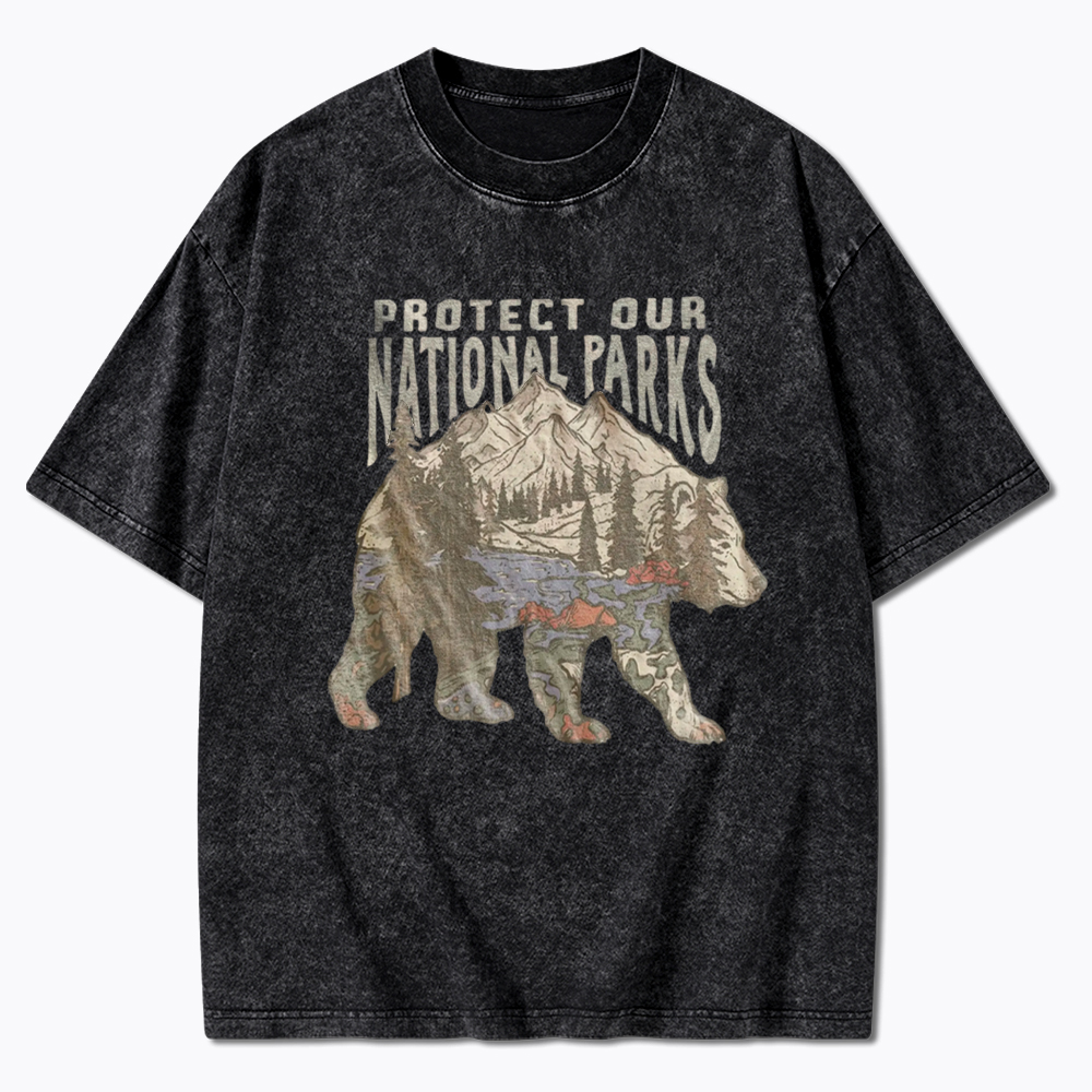 National Parks Bear Washed T-Shirt