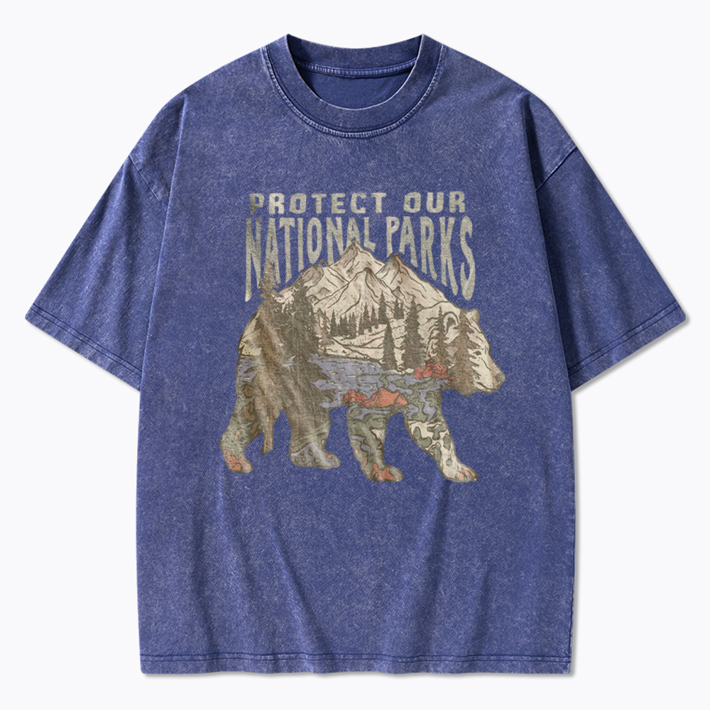 National Parks Bear Washed T-Shirt