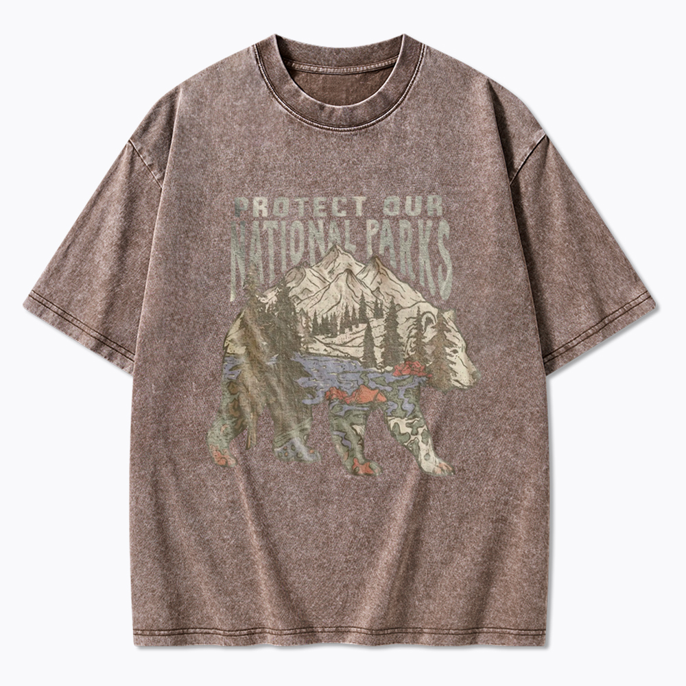 National Parks Bear Washed T-Shirt