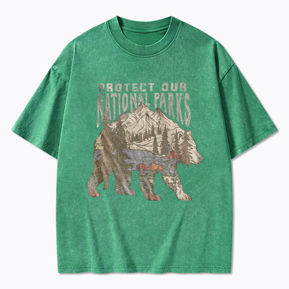 National Parks Bear Washed T-Shirt