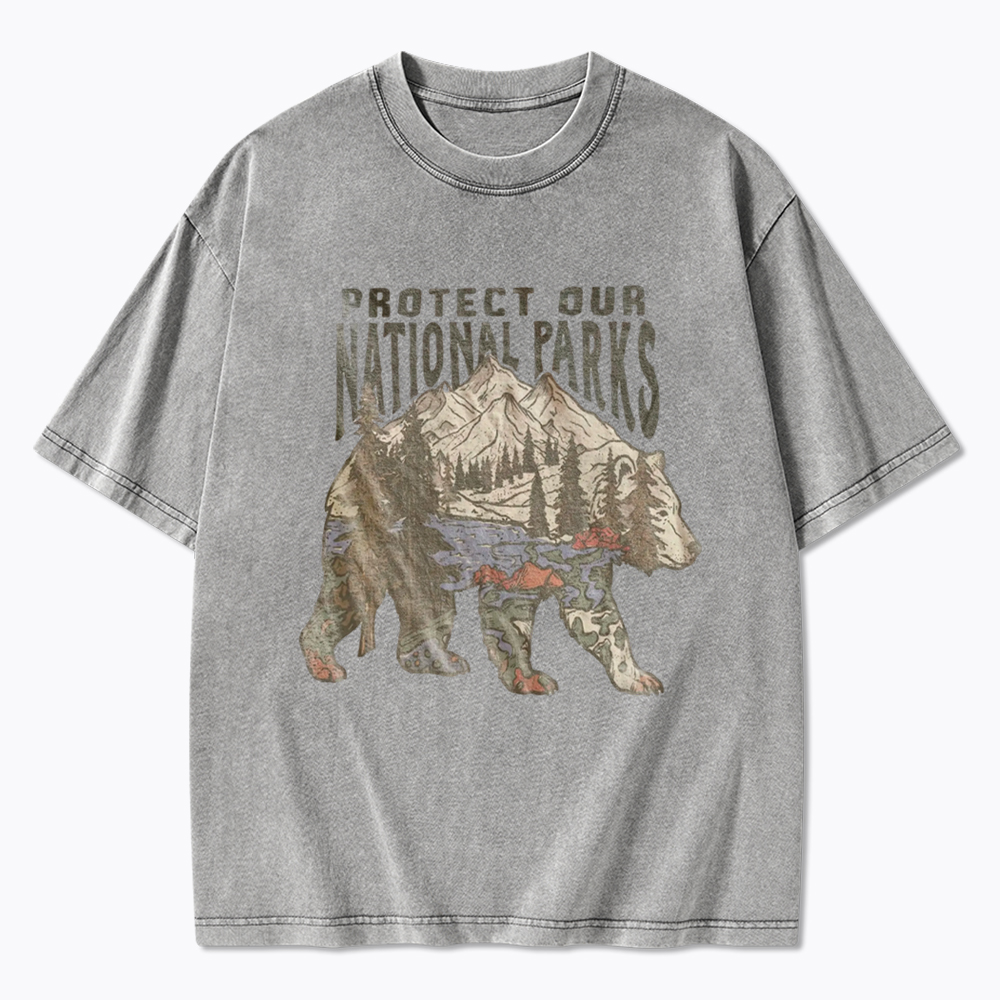 National Parks Bear Washed T-Shirt