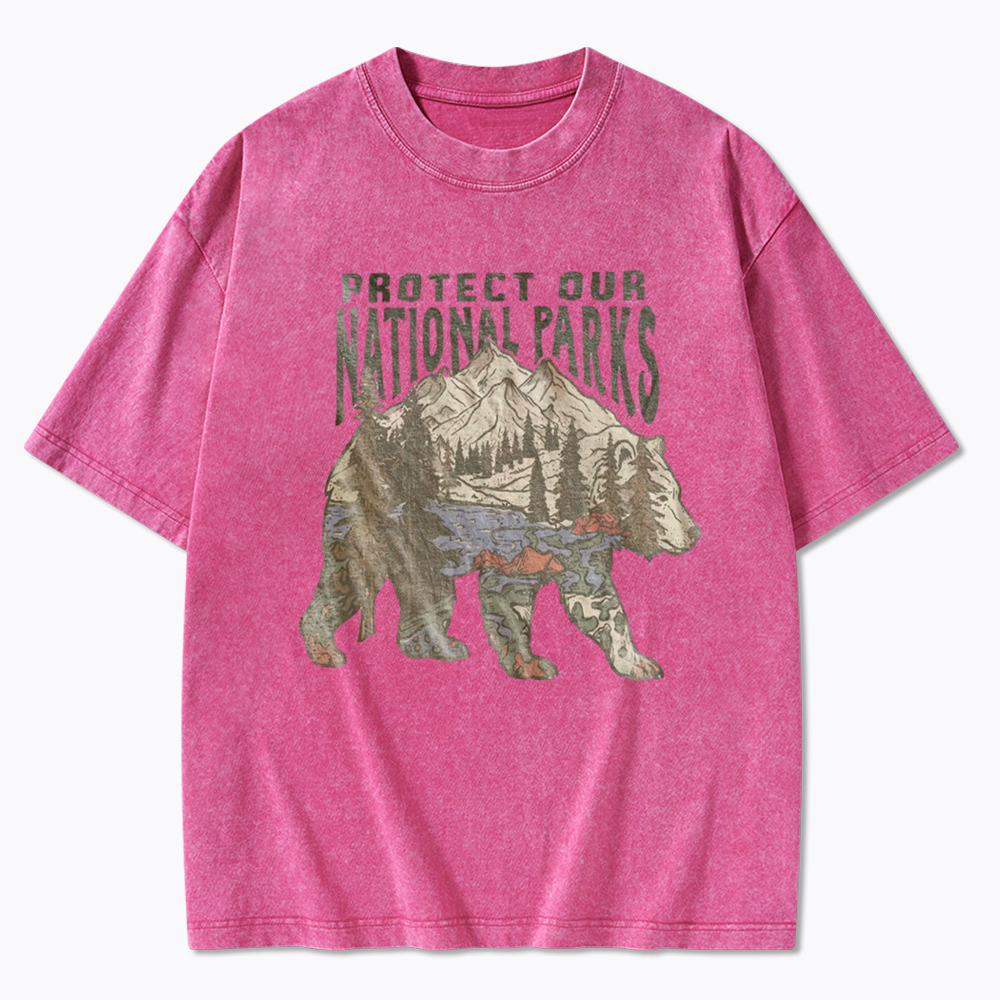 National Parks Bear Washed T-Shirt