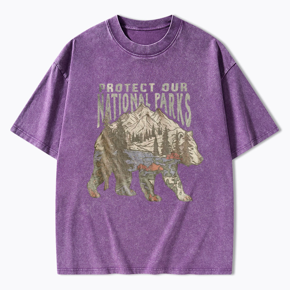 National Parks Bear Washed T-Shirt