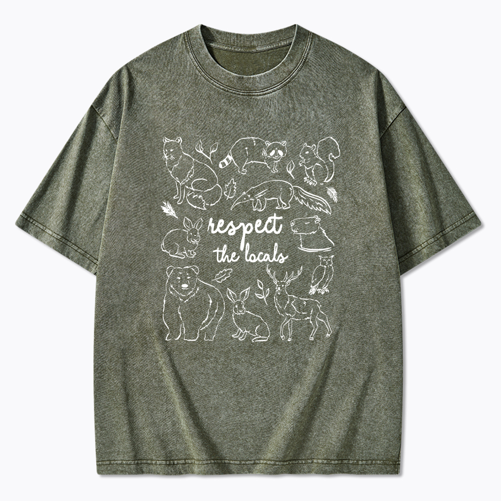 Respect The Locals National Park Washed T-Shirt