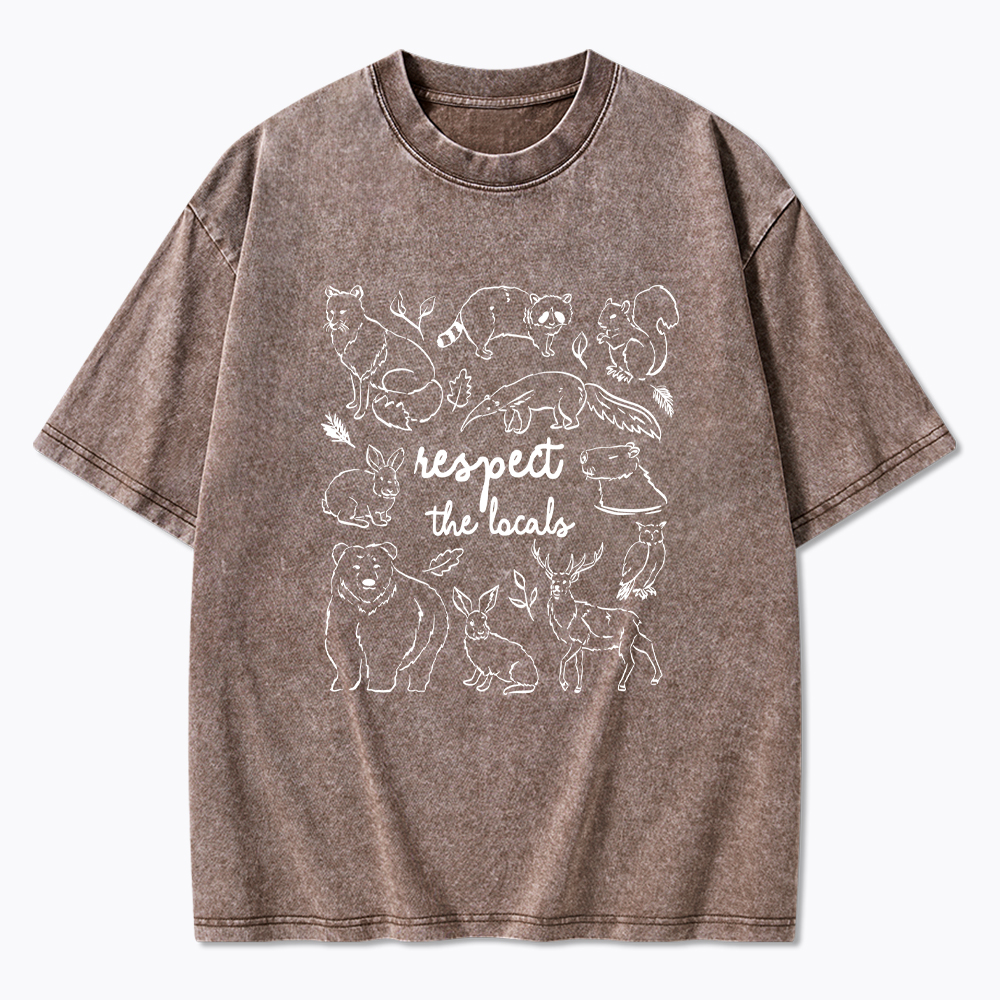 Respect The Locals National Park Washed T-Shirt