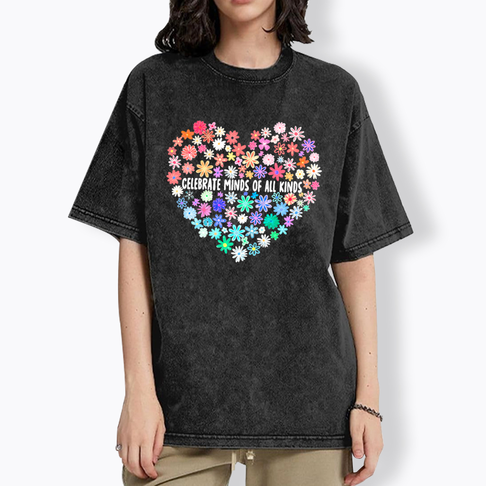 Celebrate Minds of All Kinds Washed T-Shirt