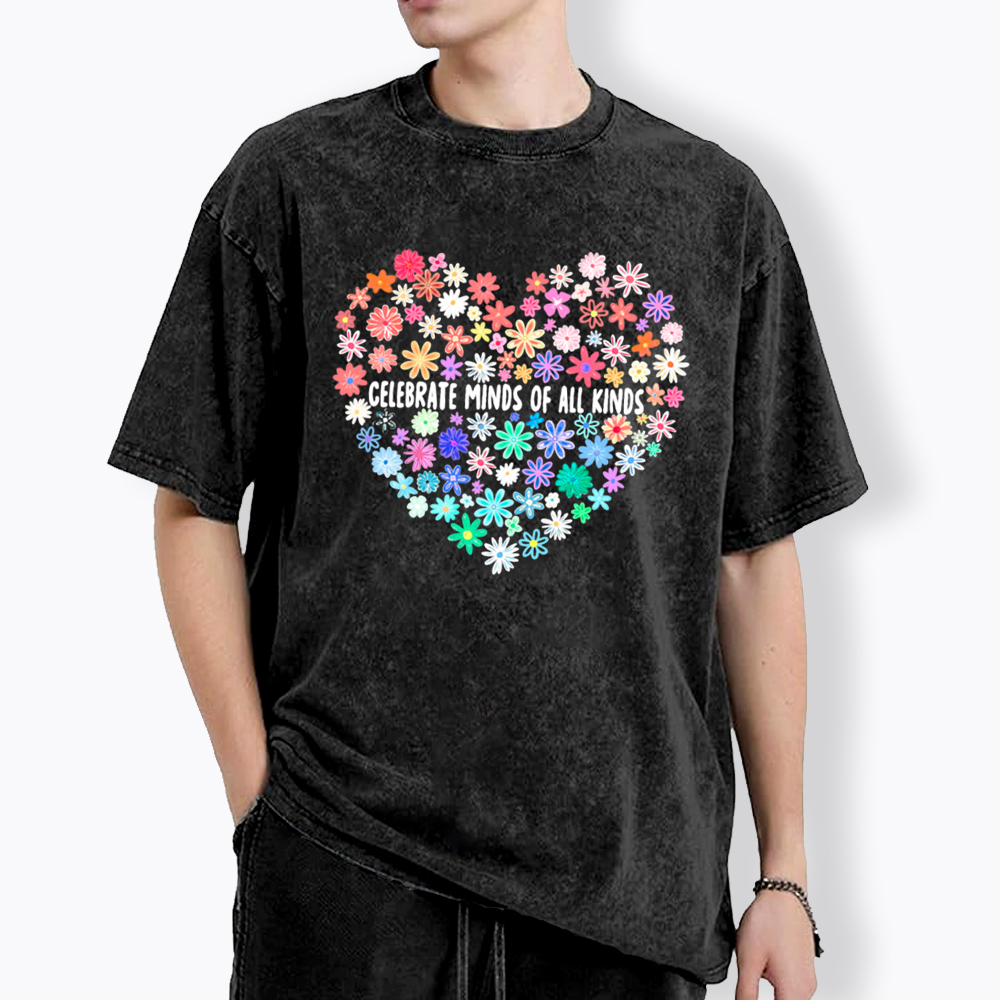 Celebrate Minds of All Kinds Washed T-Shirt