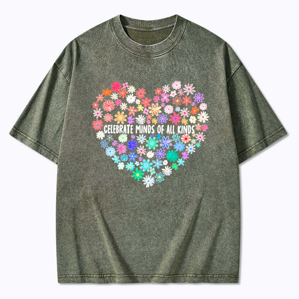 Celebrate Minds of All Kinds Washed T-Shirt