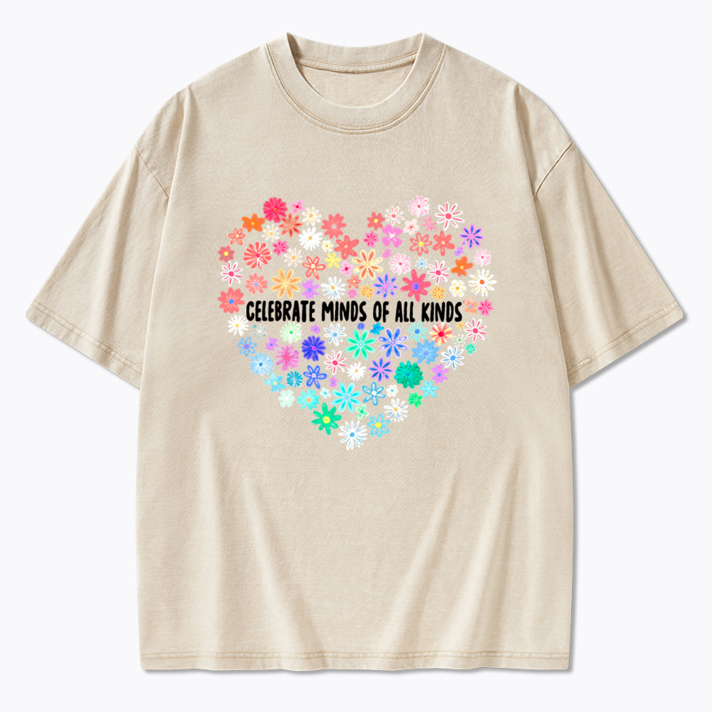 Celebrate Minds of All Kinds Washed T-Shirt