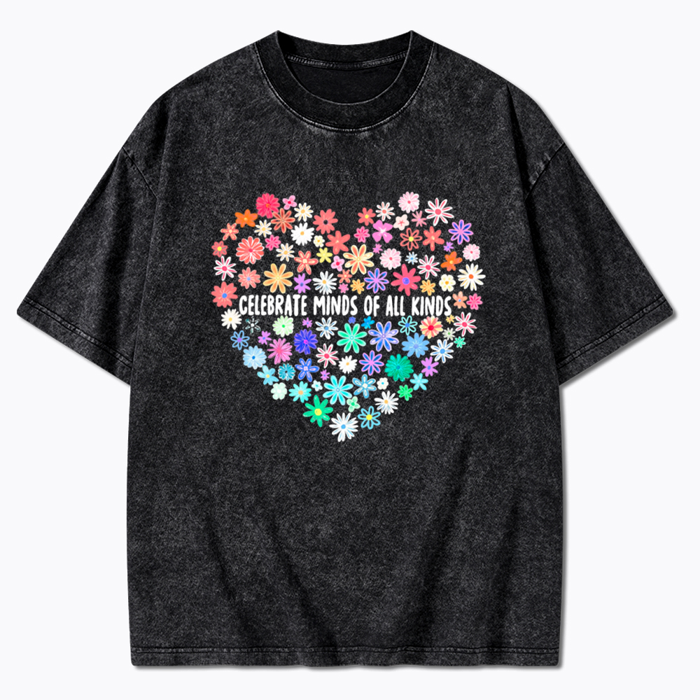 Celebrate Minds of All Kinds Washed T-Shirt