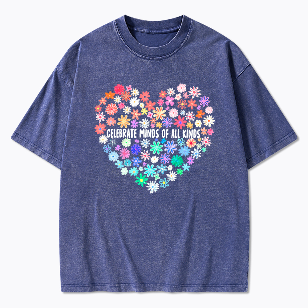 Celebrate Minds of All Kinds Washed T-Shirt