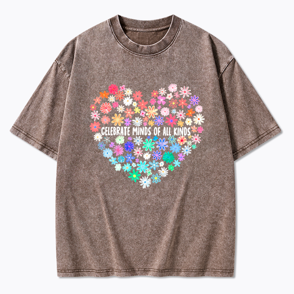 Celebrate Minds of All Kinds Washed T-Shirt