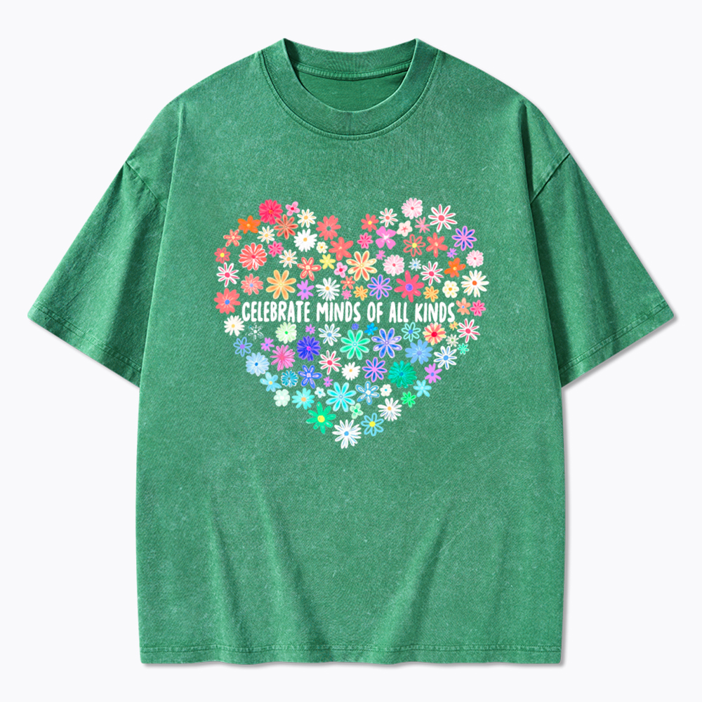 Celebrate Minds of All Kinds Washed T-Shirt