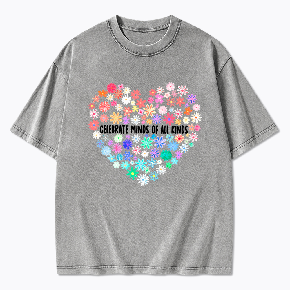 Celebrate Minds of All Kinds Washed T-Shirt