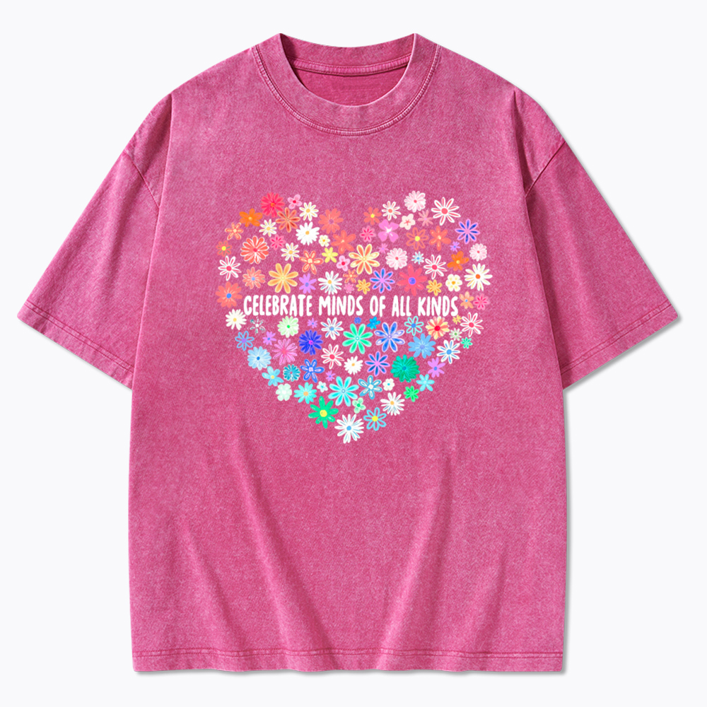 Celebrate Minds of All Kinds Washed T-Shirt