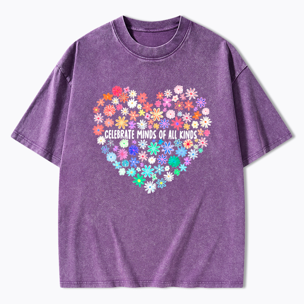 Celebrate Minds of All Kinds Washed T-Shirt