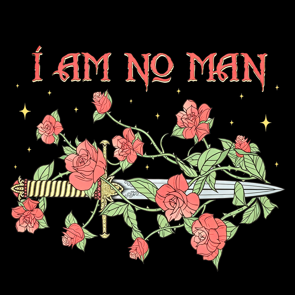 I Am No Man Fantasy Reader Washed T-Shirt