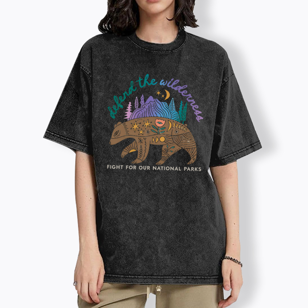 Protect Our National Parks Fight for Our Public Lands Washed T-Shirt