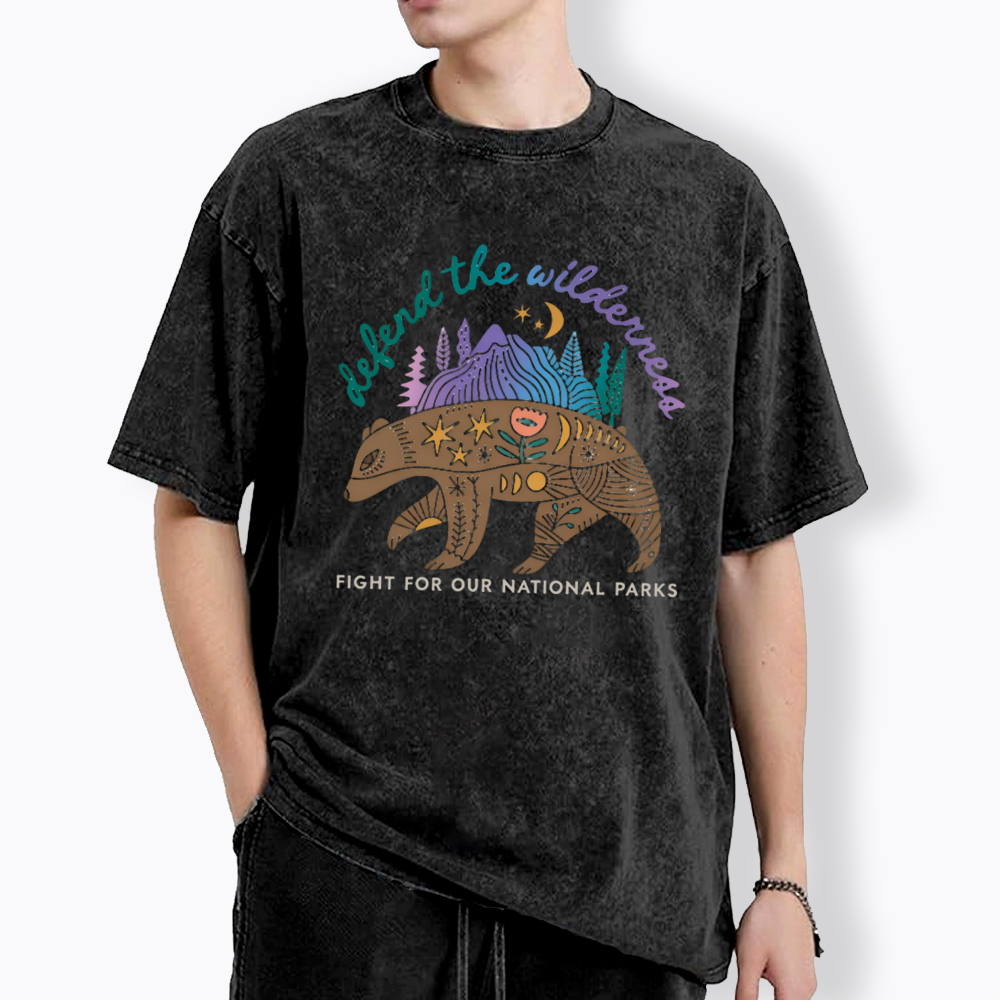 Protect Our National Parks Fight for Our Public Lands Washed T-Shirt