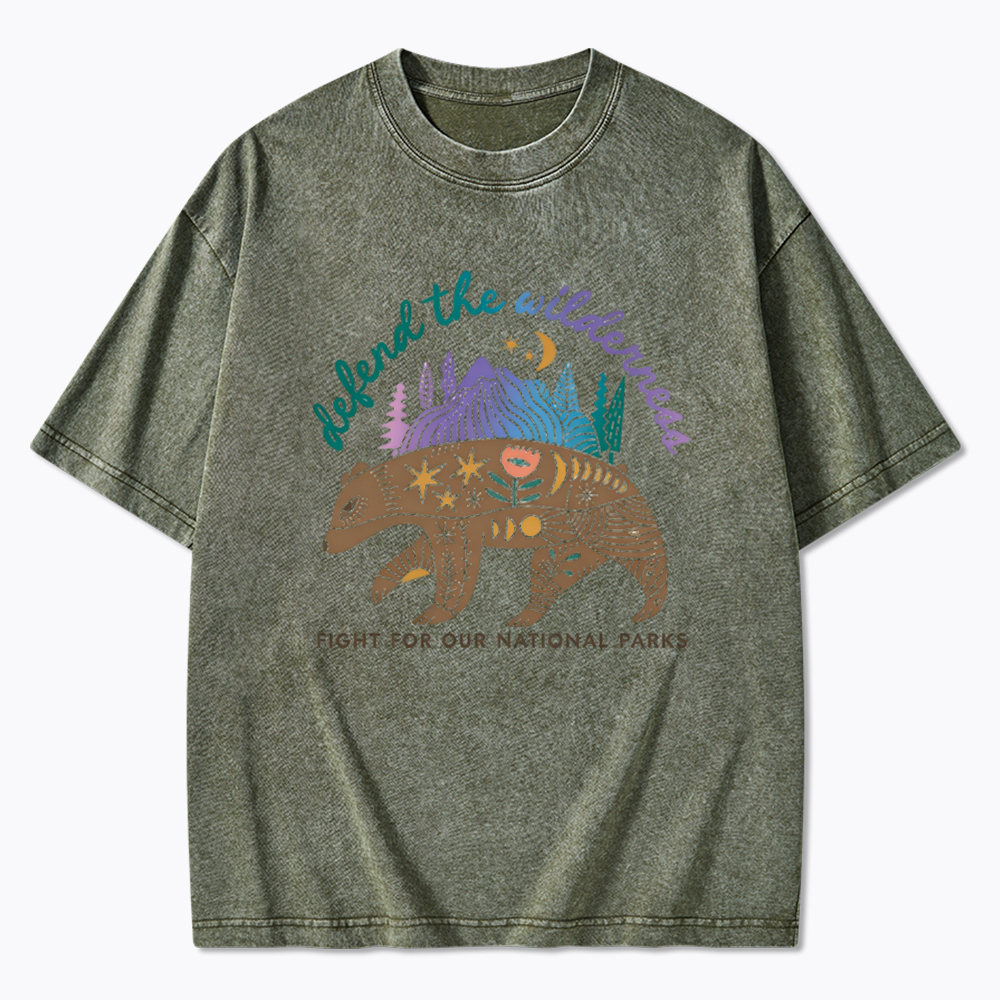 Protect Our National Parks Fight for Our Public Lands Washed T-Shirt