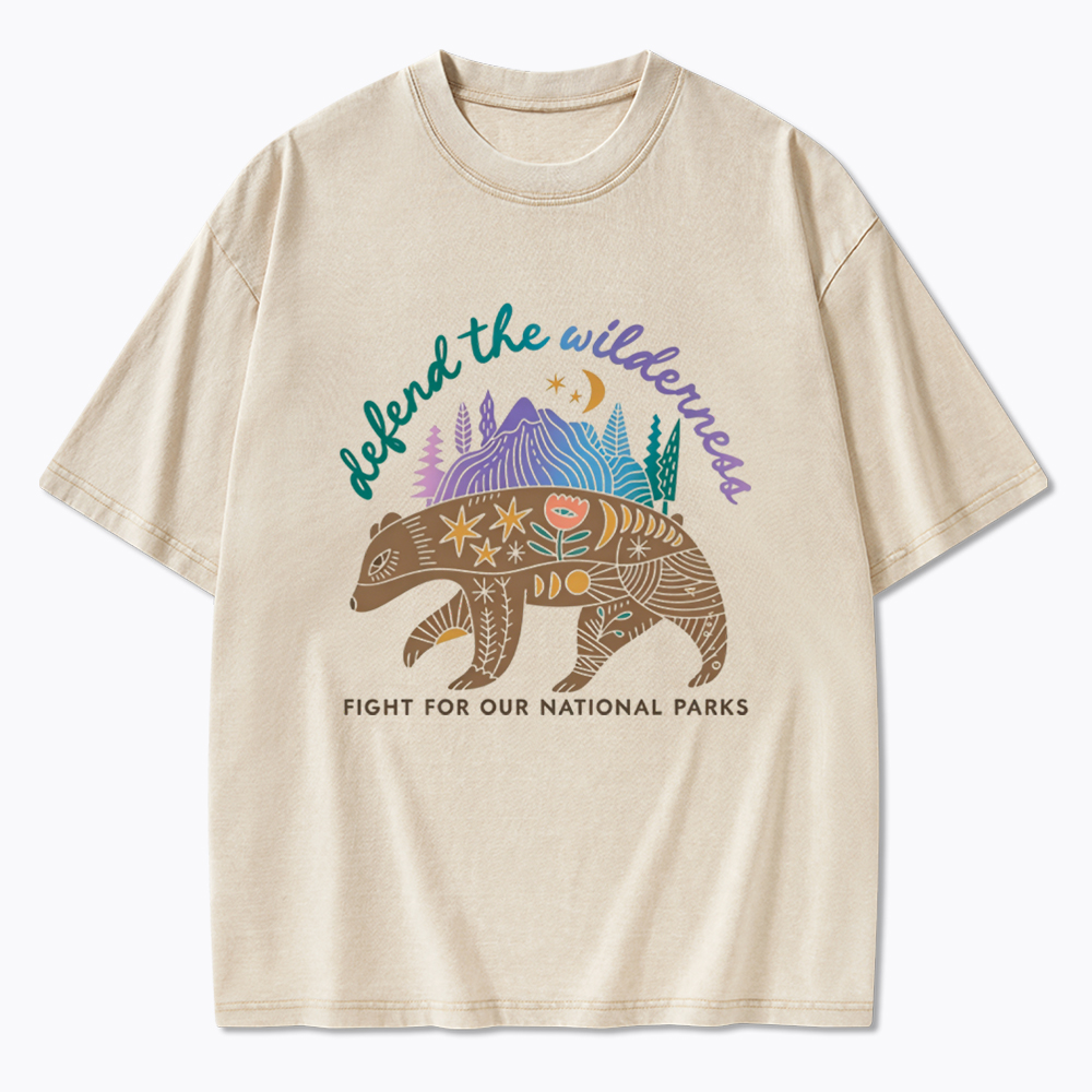 Protect Our National Parks Fight for Our Public Lands Washed T-Shirt