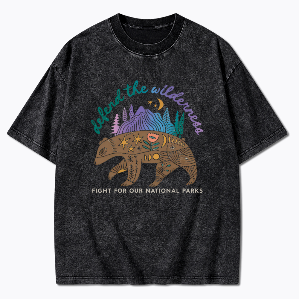 Protect Our National Parks Fight for Our Public Lands Washed T-Shirt